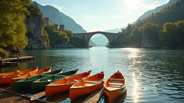 Arrêtez de chercher : réservez votre location de canoë à Vallon Pont d'Arc